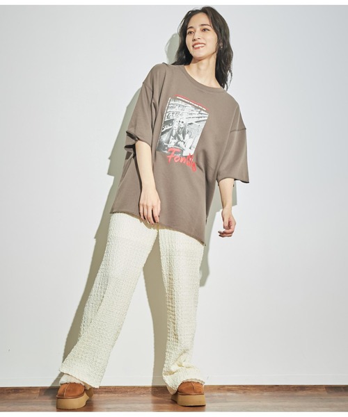 ANAP(アナップ)の「ジャガードカットワイドパンツ【セットアップ対応】(その他パンツ・レディース・ブラック/オフホワイト・FREE)」の9枚目の写真