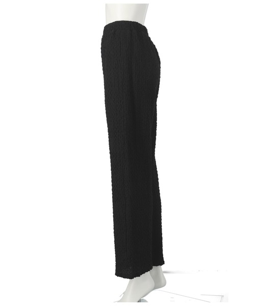 ANAP(アナップ)の「ジャガードカットワイドパンツ【セットアップ対応】(その他パンツ・レディース・ブラック/オフホワイト・FREE)」の6枚目の写真