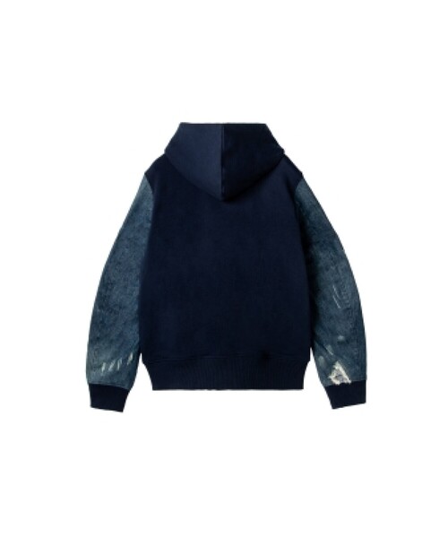 DIESEL デニム　ジップアップパーカー　ジャケット DIESEL（ディーゼル）の「メンズ トラックデニム ジップアップ