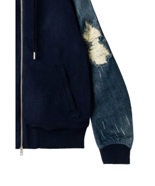値下げ可　Diesel ネイビー ジップアップジャケット J-ADE ジップアップジャケット｜ブラック｜メンズ｜DIESEL