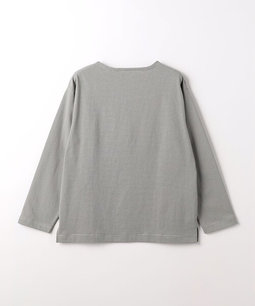 green label relaxing（グリーンレーベルリラクシング）の「バスクボーダー 長袖 カットソー（Tシャツ/カットソー・メンズ・ライトブルー/ライトグレー・L/S/M/XL）」の10枚目の写真