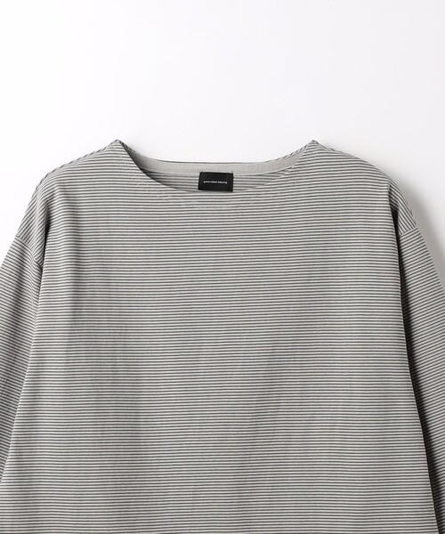 green label relaxing（グリーンレーベルリラクシング）の「バスクボーダー 長袖 カットソー（Tシャツ/カットソー・メンズ・ライトブルー/ライトグレー・L/S/M/XL）」の11枚目の写真