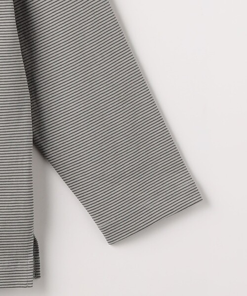 green label relaxing（グリーンレーベルリラクシング）の「バスクボーダー 長袖 カットソー（Tシャツ/カットソー・メンズ・ライトブルー/ライトグレー・L/S/M/XL）」の12枚目の写真