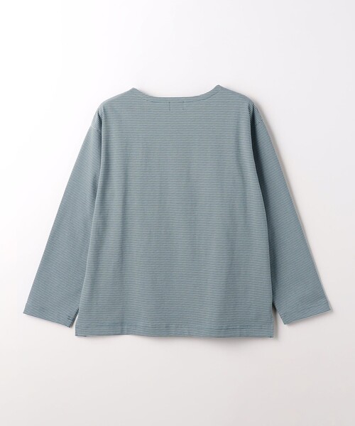 green label relaxing（グリーンレーベルリラクシング）の「バスクボーダー 長袖 カットソー（Tシャツ/カットソー・メンズ・ライトブルー/ライトグレー・L/S/M/XL）」の15枚目の写真