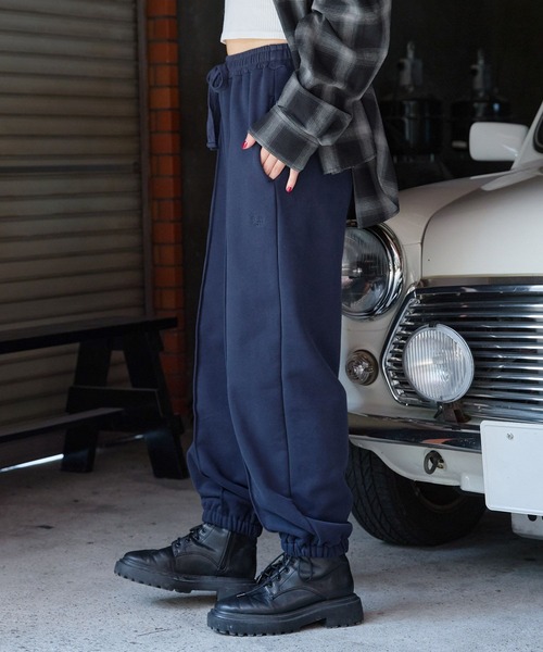PBLIM（ページボーイリム）の「PBLIM/ピンタックスウェットパンツ（スウェットパンツ・レディース・グレー/ネイビー・LARGE/MEDIUM）」の14枚目の写真