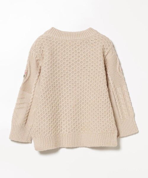 BEAMS mini（ビームスミニ）の「BEAMS mini / パッチワーク フラワー ニット 23FW（90～150cm）（ニット/セーター・キッズ・レッド系その他2/グリーン系その他4/ナチュラル・130/120/140/100/110/90/150）」の21枚目の写真