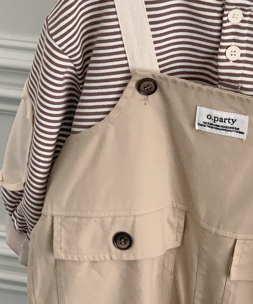 aimoha（アイモハ）の「aimoha-KIDS- 子供服 　ワークサロペット　オールインワン（サロペット/オーバーオール・キッズ・カーキ/ベージュ・120/110/140/130/100/90）」の5枚目の写真