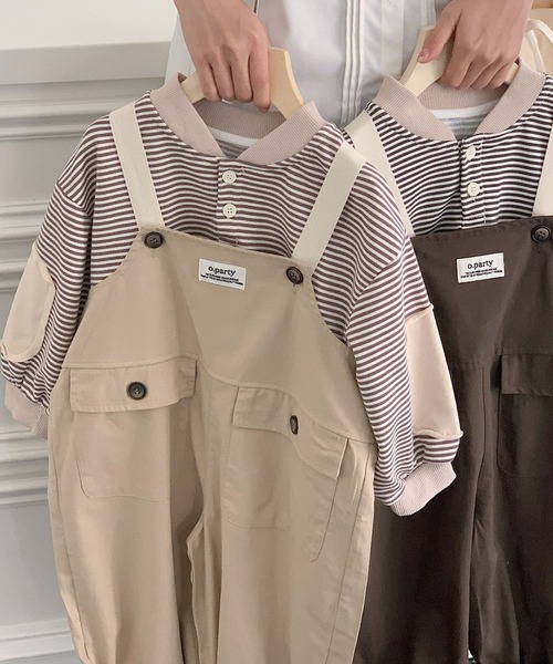 aimoha（アイモハ）の「aimoha-KIDS- 子供服 　ワークサロペット　オールインワン（サロペット/オーバーオール・キッズ・カーキ/ベージュ・120/110/140/130/100/90）」の10枚目の写真