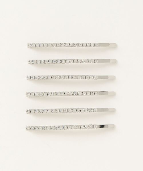 週末限定値下げ　PLUIE ヘアピアス　ストーン付き　1点もの セール】【 1つでもインパクト大◎ 】ラインストーン ヘアピン