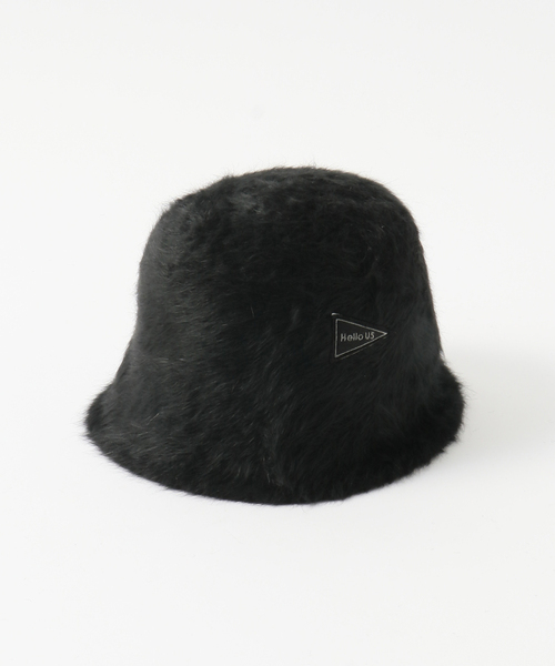 JOINT WORKS（ジョイントワークス）の「【SUBLiME/サブライム】 HELLO ANGOLA HAT（ハット・メンズ・ブラック/グレー・FREE）」の5枚目の写真