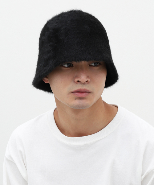 JOINT WORKS（ジョイントワークス）の「【SUBLiME/サブライム】 HELLO ANGOLA HAT（ハット・メンズ・ブラック/グレー・FREE）」の19枚目の写真