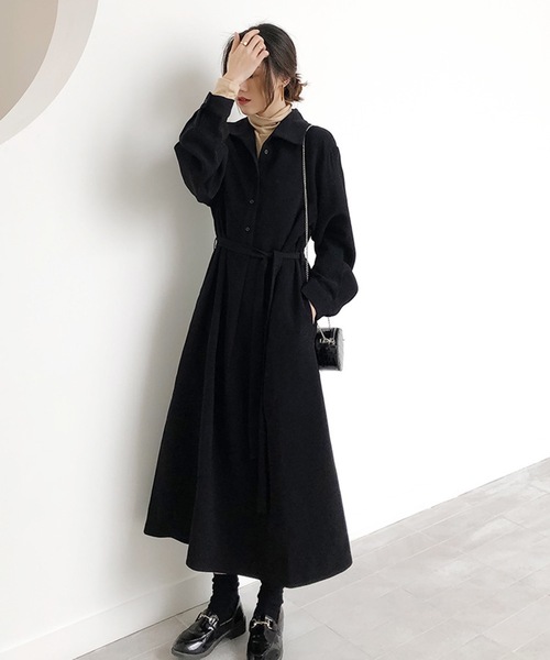 almost ready（オルモストレディー）の「[almost ready]フレンチAラインシャツワンピース（ワンピース）」 - WEAR