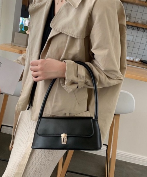 LADY LIKE（レディライク）の「横長ミニワンハンドルバッグ（ハンドバッグ・レディース・ベージュ/ブラック/ブラウン・F）」の11枚目の写真