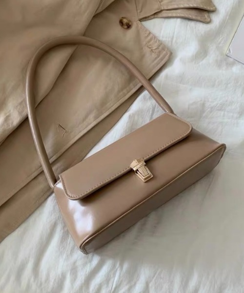 LADY LIKE（レディライク）の「横長ミニワンハンドルバッグ（ハンドバッグ・レディース・ベージュ/ブラック/ブラウン・F）」の12枚目の写真
