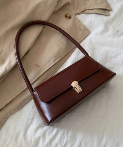 LADY LIKE（レディライク）の「横長ミニワンハンドルバッグ（ハンドバッグ・レディース・ベージュ/ブラック/ブラウン・F）」の14枚目の写真