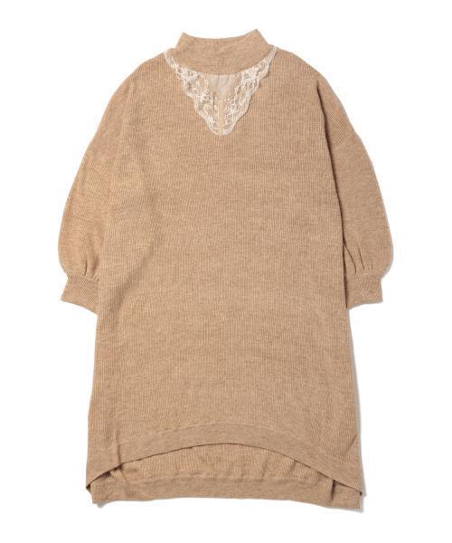 CAROLINA GLASER（カロリナ グレイサー）の「CAROLINA GLASER / オーバーレース ワンピース（ワンピース・レディース・ブラック/ピンク・ONE SIZE）」の18枚目の写真