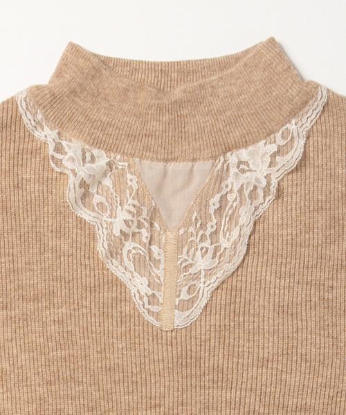 CAROLINA GLASER（カロリナ グレイサー）の「CAROLINA GLASER / オーバーレース ワンピース（ワンピース・レディース・ブラック/ピンク・ONE SIZE）」の14枚目の写真