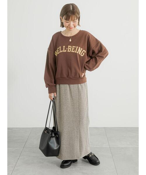 Lugnoncure（ルノンキュール）の「ラメラップ風スカート（スカート・レディース・ブラック/ベージュ/ネイビー・F）」の9枚目の写真