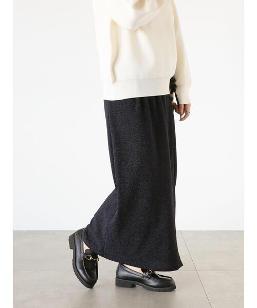 Lugnoncure（ルノンキュール）の「ラメラップ風スカート（スカート・レディース・ブラック/ベージュ/ネイビー・F）」の17枚目の写真