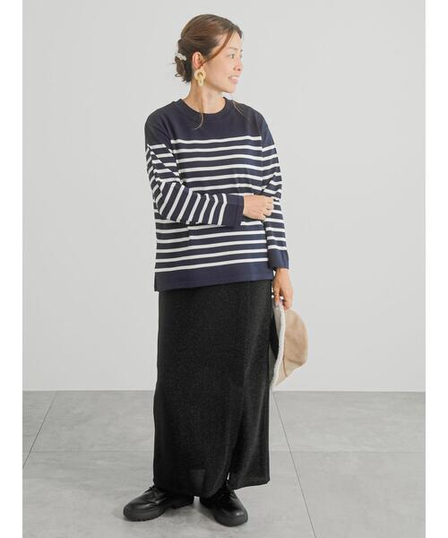 Lugnoncure（ルノンキュール）の「ラメラップ風スカート（スカート・レディース・ブラック/ベージュ/ネイビー・F）」の21枚目の写真