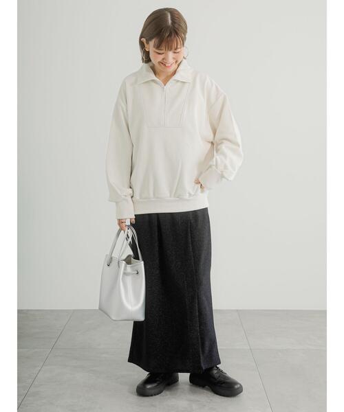 Lugnoncure（ルノンキュール）の「ラメラップ風スカート（スカート・レディース・ブラック/ベージュ/ネイビー・F）」の22枚目の写真