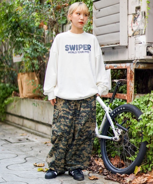 SPINNS(スピンズ)の「【M,L2サイズ展開◎ユニセックスで着用可能】カモフラ柄ミリタリーカーゴパンツ(カーゴパンツ・メンズ・カーキ・L/M)」の3枚目の写真