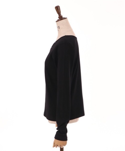 axes femme（アクシーズファム）の「前後２ＷＡＹクロスリブプルオーバー（Tシャツ/カットソー・レディース・キナリ/ブラック/ピンク・FREE）」の22枚目の写真