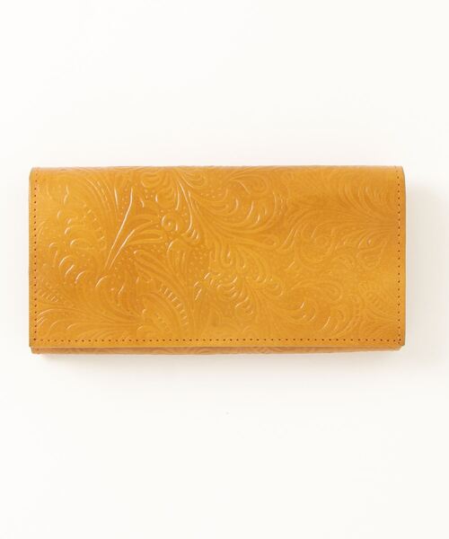 チャイハネ】インド伝統山羊革細工 コルカティ長財布（財布