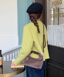 2way くしゅくしゅハンドルミニファーハンド&ショルダーバッグ