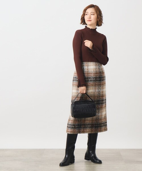 grove（グローブ）の「◆ギャザーワイドハンドル2WAYショルダー（ショルダーバッグ・レディース・ブラック/アイボリー/シルバー系その他/スミクロ/ライトグレー系7/レッド系1・00）」の16枚目の写真