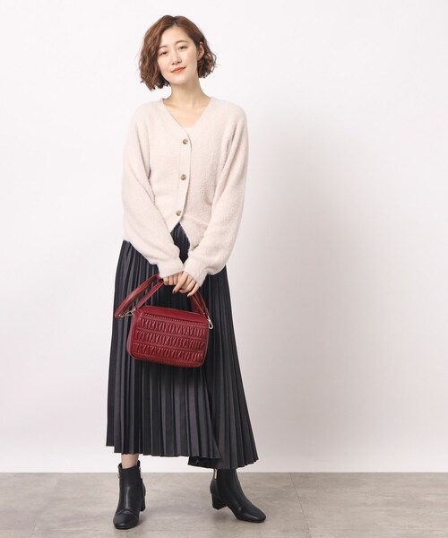grove（グローブ）の「◆ギャザーワイドハンドル2WAYショルダー（ショルダーバッグ・レディース・ブラック/アイボリー/シルバー系その他/スミクロ/ライトグレー系7/レッド系1・00）」の19枚目の写真