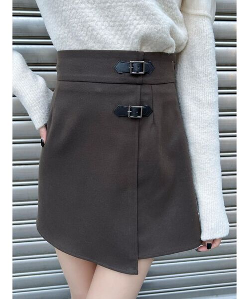 EATME(イートミー)の「ダブルベルトアシメミニスカート(スカート・レディース・ブラウン/ブラック/その他1・MEDIUM/SMALL)」の19枚目の写真