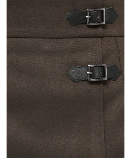 EATME(イートミー)の「ダブルベルトアシメミニスカート(スカート・レディース・ブラウン/ブラック/その他1・MEDIUM/SMALL)」の9枚目の写真