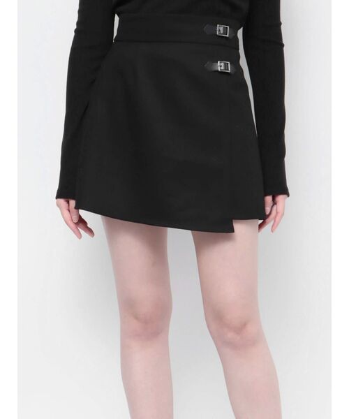 EATME(イートミー)の「ダブルベルトアシメミニスカート(スカート・レディース・ブラウン/ブラック/その他1・MEDIUM/SMALL)」の11枚目の写真