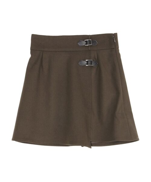 EATME(イートミー)の「ダブルベルトアシメミニスカート(スカート・レディース・ブラウン/ブラック/その他1・MEDIUM/SMALL)」の15枚目の写真