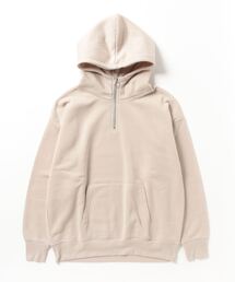 Brushed lining half zip hoodie / 裏起毛ハーフジップフーディー unisex