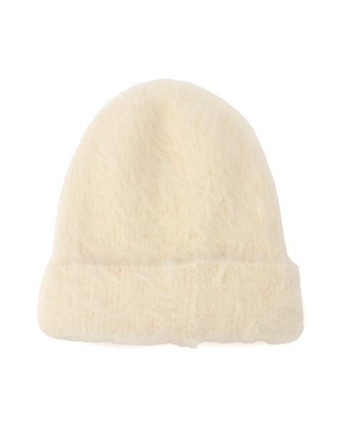 ROPE' PICNIC（ロペピクニック）の「シャギーニットワッチ（ニットキャップ/ビーニー・レディース・ブラック/キナリ/ダークラベンダー・FREE）」の5枚目の写真