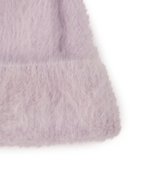 ROPE' PICNIC（ロペピクニック）の「シャギーニットワッチ（ニットキャップ/ビーニー・レディース・ブラック/キナリ/ダークラベンダー・FREE）」の9枚目の写真