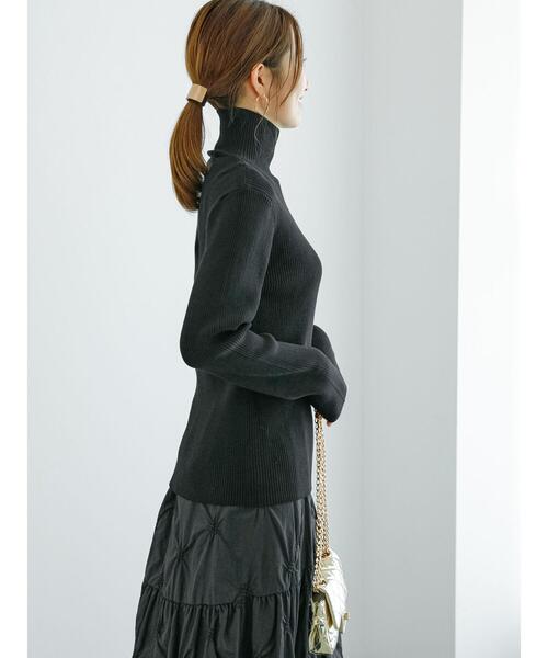 Te chichi（テチチ）の「ハイネックサイドボタンプルオーバー（ニット/セーター・レディース・ブラック/ピンク/グレー・F）」の11枚目の写真