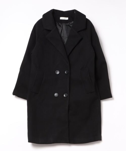 BLANC FICELLE(ブランフィセル)の「ステンカラー ロングコート 裏キルティング(ステンカラーコート・レディース・ライトベージュ/ブラック・L/XL/S/M)」の19枚目の写真