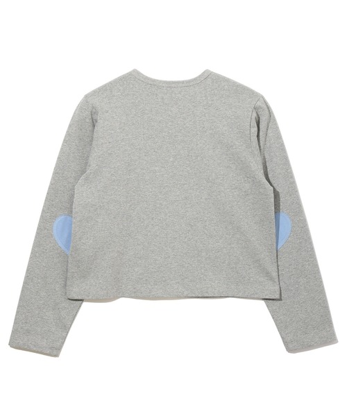 MILKFED.（ミルクフェド）の「HEART ELBOW CARDIGAN（カーディガン/ボレロ・レディース・ブラック/アッシュ/ライトピンク・ONE SIZE）」の15枚目の写真