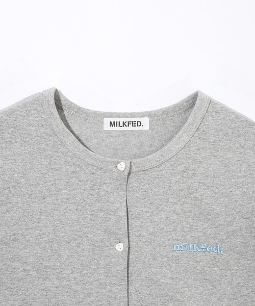 MILKFED.（ミルクフェド）の「HEART ELBOW CARDIGAN（カーディガン/ボレロ・レディース・ブラック/アッシュ/ライトピンク・ONE SIZE）」の16枚目の写真