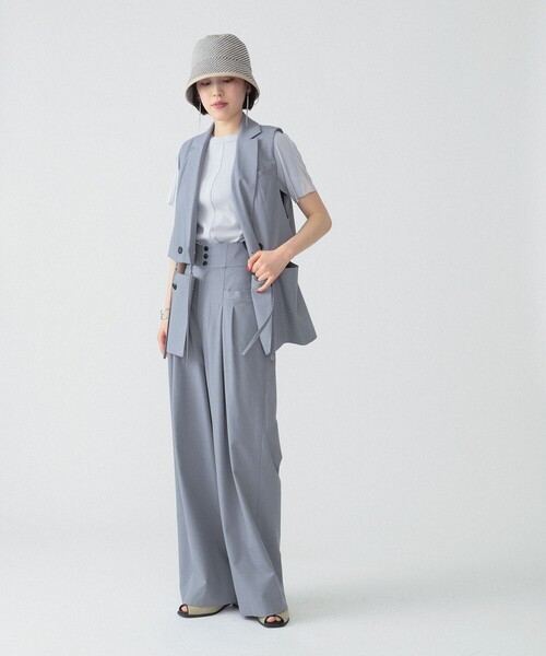 Ray BEAMS（レイビームス）の「RBS / テレコ センター シーム Tシャツ（Tシャツ/カットソー・レディース・ライトグレー/ホワイト・ONE SIZE）」の7枚目の写真