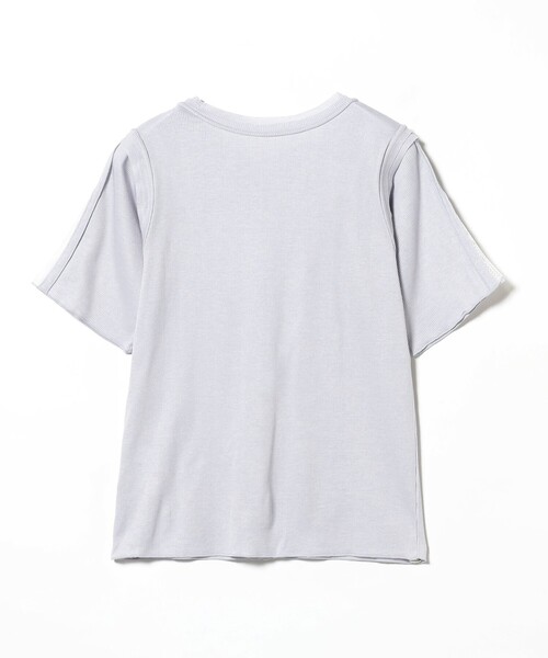 Ray BEAMS（レイビームス）の「RBS / テレコ センター シーム Tシャツ（Tシャツ/カットソー・レディース・ライトグレー/ホワイト・ONE SIZE）」の17枚目の写真