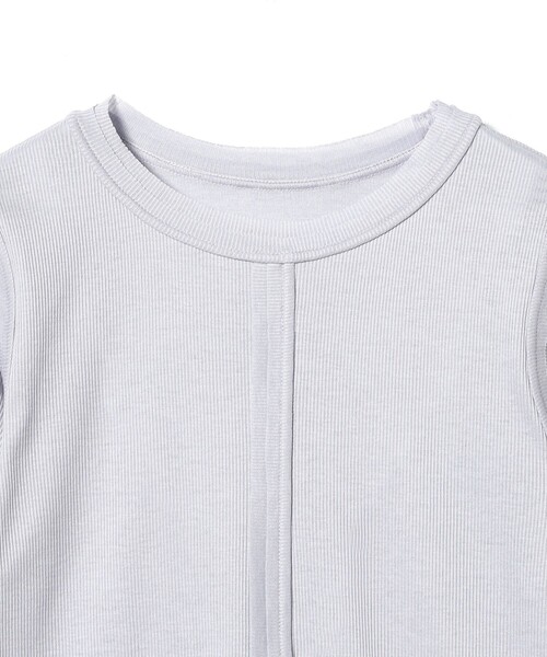 Ray BEAMS（レイビームス）の「RBS / テレコ センター シーム Tシャツ（Tシャツ/カットソー・レディース・ライトグレー/ホワイト・ONE SIZE）」の18枚目の写真
