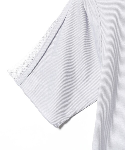 Ray BEAMS（レイビームス）の「RBS / テレコ センター シーム Tシャツ（Tシャツ/カットソー・レディース・ライトグレー/ホワイト・ONE SIZE）」の19枚目の写真