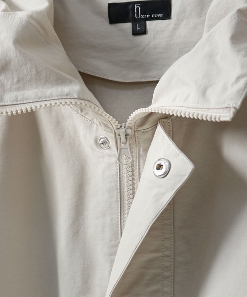 ZIP FIVE（ジップファイブ）の「【ZIP FIVE】 バルーンシルエット ビッグポケット テック コットン ナイロン マウンテンパーカー（マウンテンパーカー・レディース・ホワイト/ブラック/カーキ・MEDIUM/LARGE）」の16枚目の写真