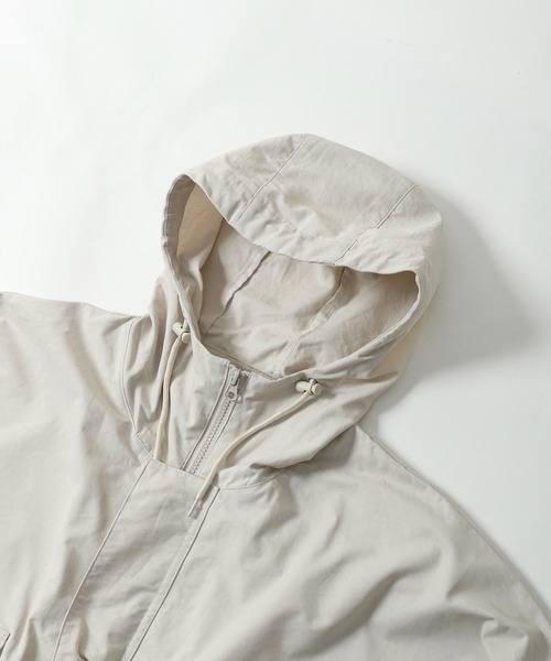 ZIP FIVE（ジップファイブ）の「【ZIP FIVE】 バルーンシルエット ビッグポケット テック コットン ナイロン マウンテンパーカー（マウンテンパーカー・レディース・ホワイト/ブラック/カーキ・MEDIUM/LARGE）」の8枚目の写真