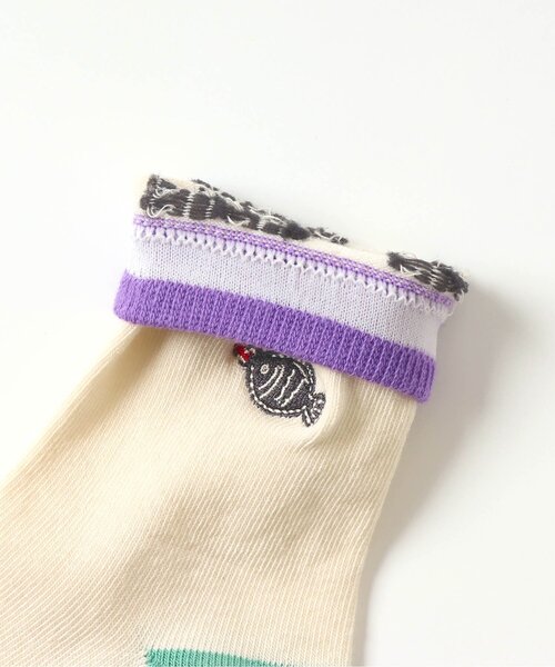 BREEZE（ブリーズ）の「BOYSおすし柄ソックス（ソックス/靴下・キッズ・パープル/ライム・15 /18/21）」の8枚目の写真