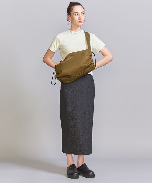 BEAUTY&YOUTH UNITED ARROWS(ビューティーアンドユースユナイテッドアローズ)の「サイドギャザー ショルダーバッグ(ショルダーバッグ・レディース・ブラック/モカ・FREE)」の10枚目の写真